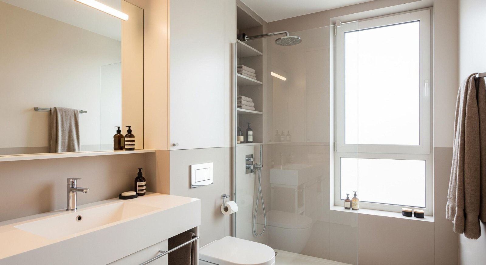 Modern Bathroom For An Apartment